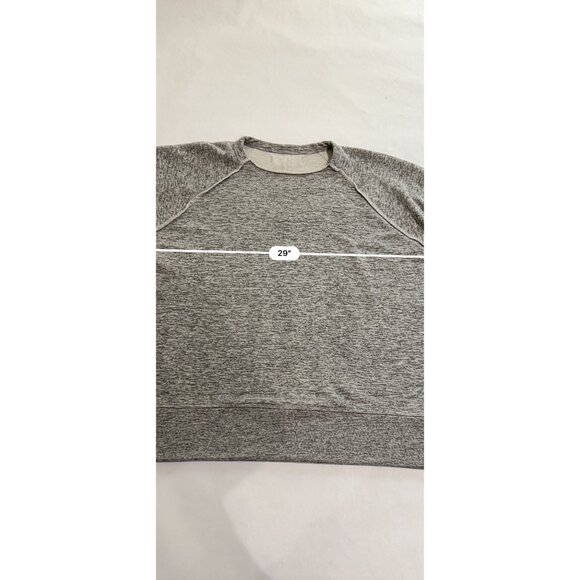 Mr. Completely Reverse Front Crew Sweat in Heather Grey - Picture 5 of 5
